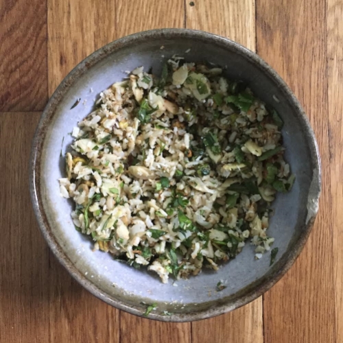 Rice with Fresh Herbs and Nuts