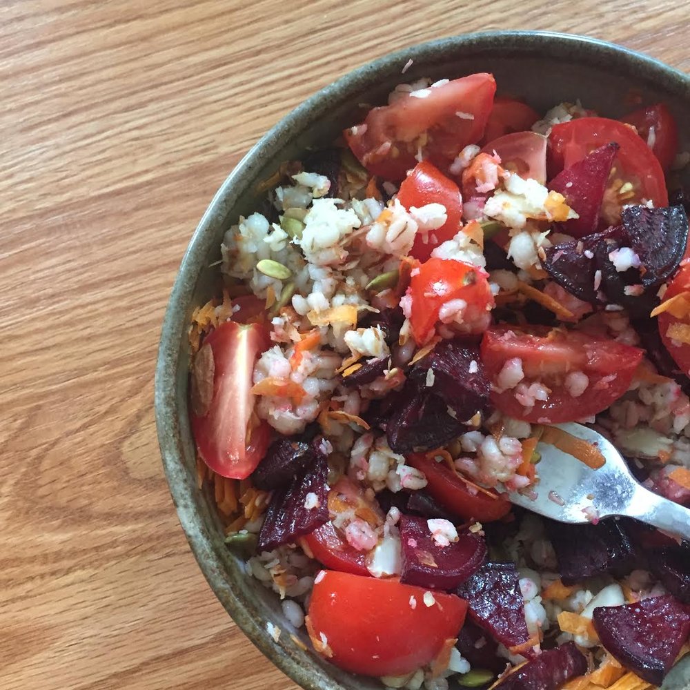 Recipe Redux: Sassy Beets, Tomato, and Barley Salad