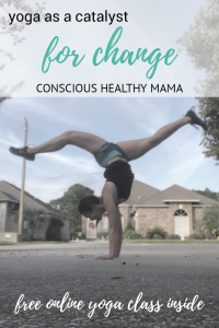 Yoga is an amazing resource to use as a way of coping tool for change. We will at some point find ourselves in a place where we need ti recenter and push into the next playing field, and yoga can guide you to do just that! Come check out our free online yoga session for change. #yogamom #yogaeverydamnday #selfcare