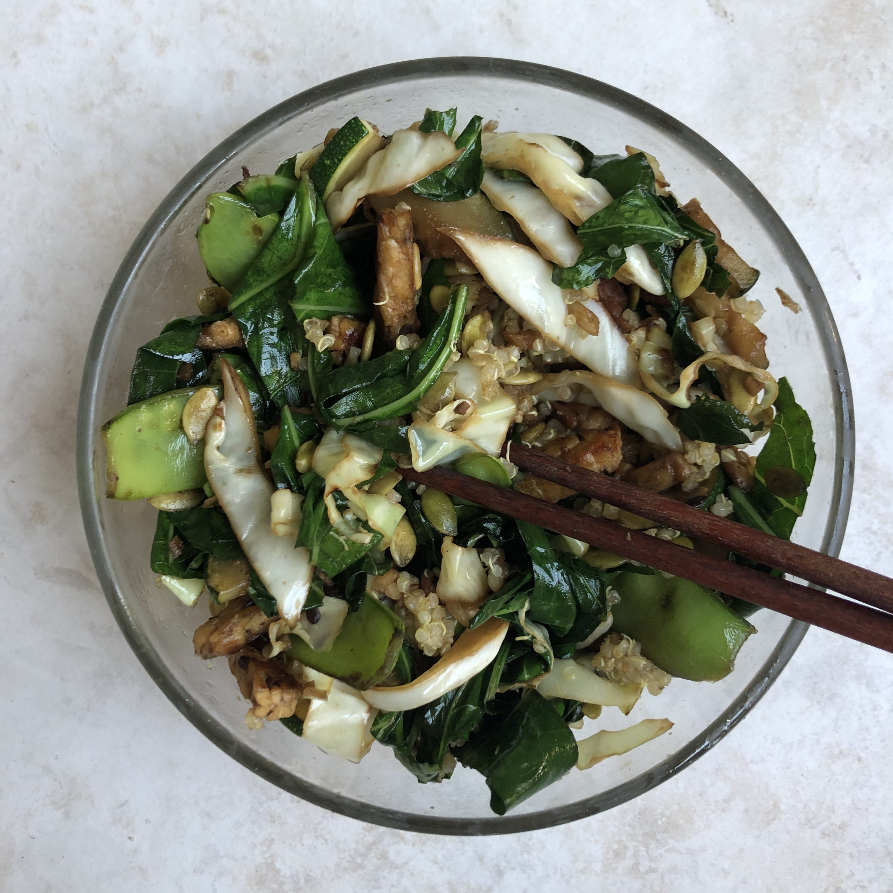 Ginger-Lime Veggie Stir Fry with Tempeh